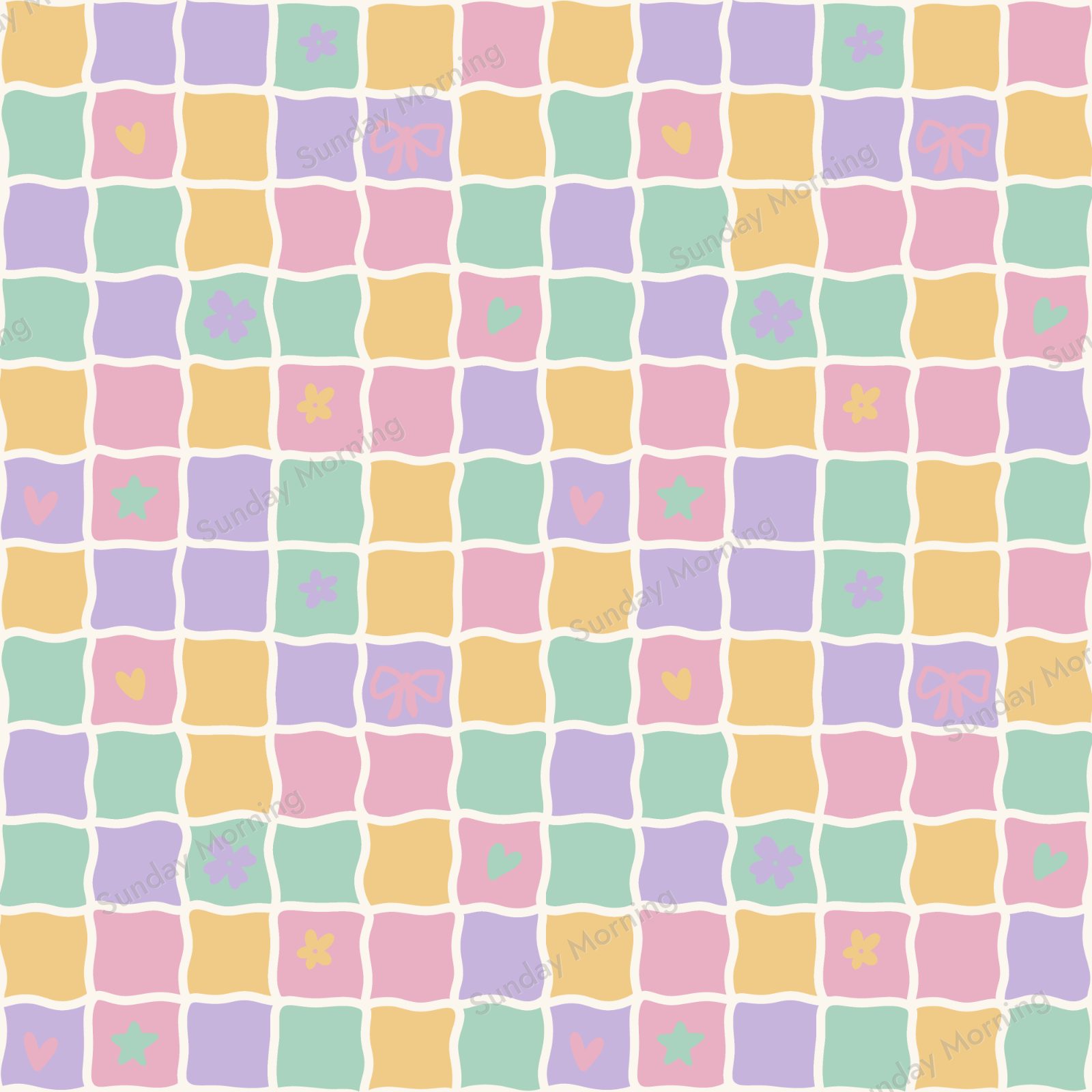 Charm Check layered PSD pattern file preview