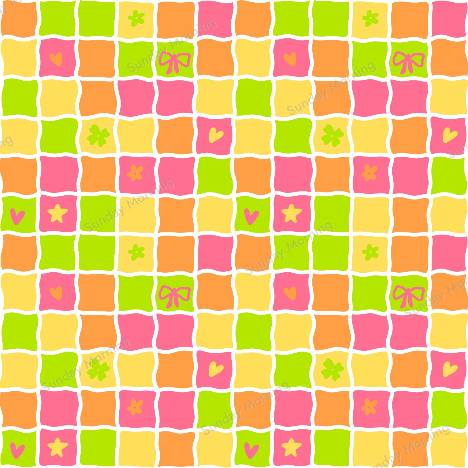 Rainbow Sherbet seamless pattern collection cover