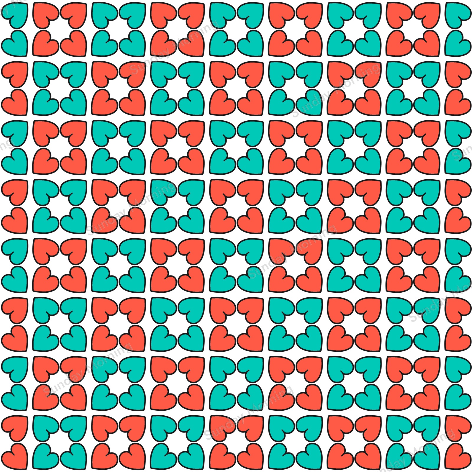 Neon Clover seamless pattern collection cover