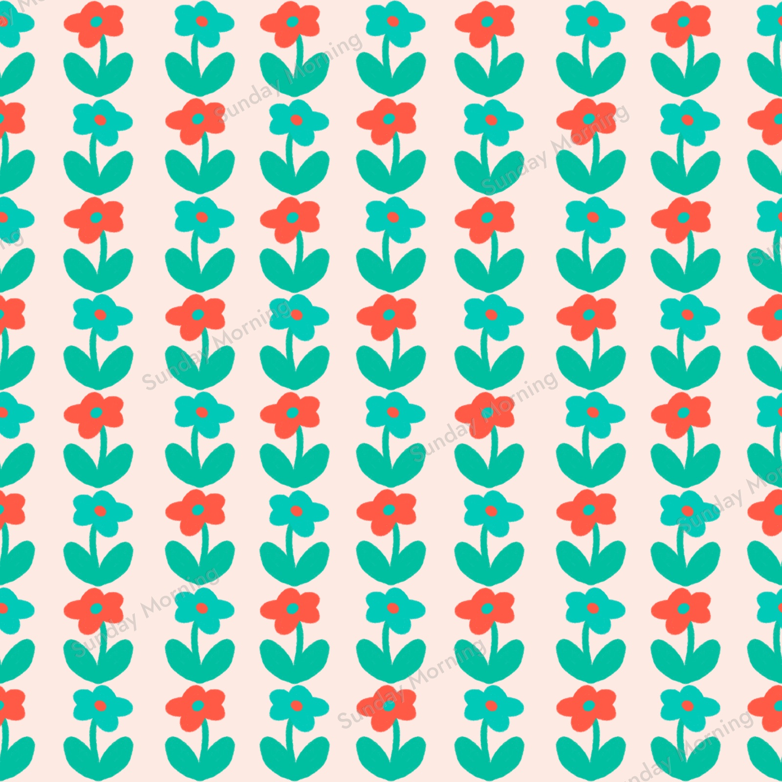 Flower Power seamless pattern collection cover