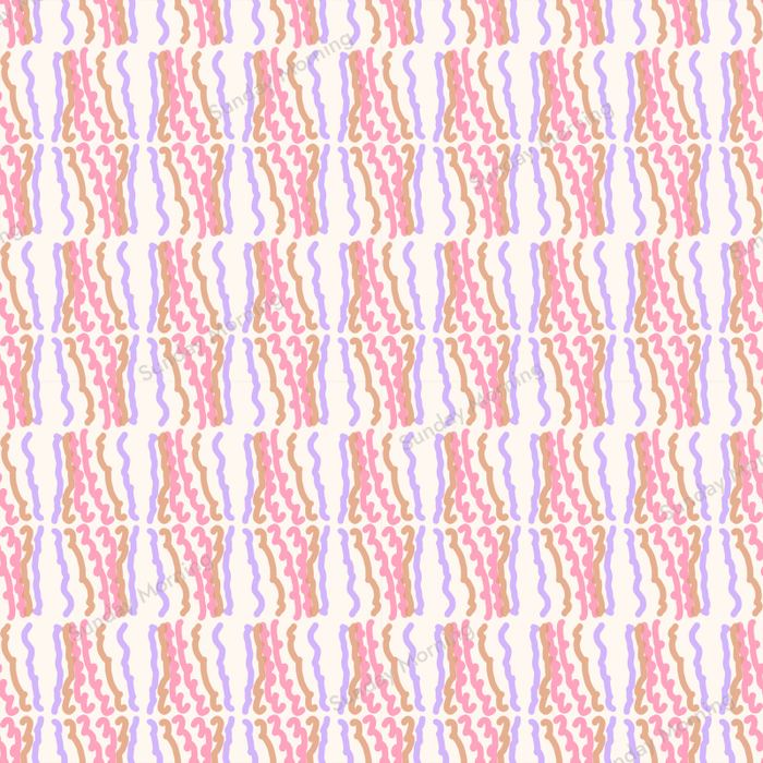 Peach Bounce, a Squiggle Rain By Bea colourway