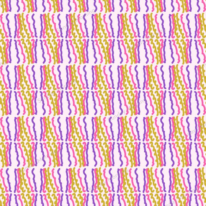 Candy Stripe, a Squiggle Rain By Bea colourway