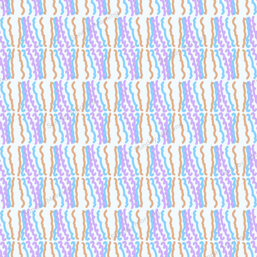 Baby Blue Bubble, WVR-016, Squiggle Rain By Bea colourway