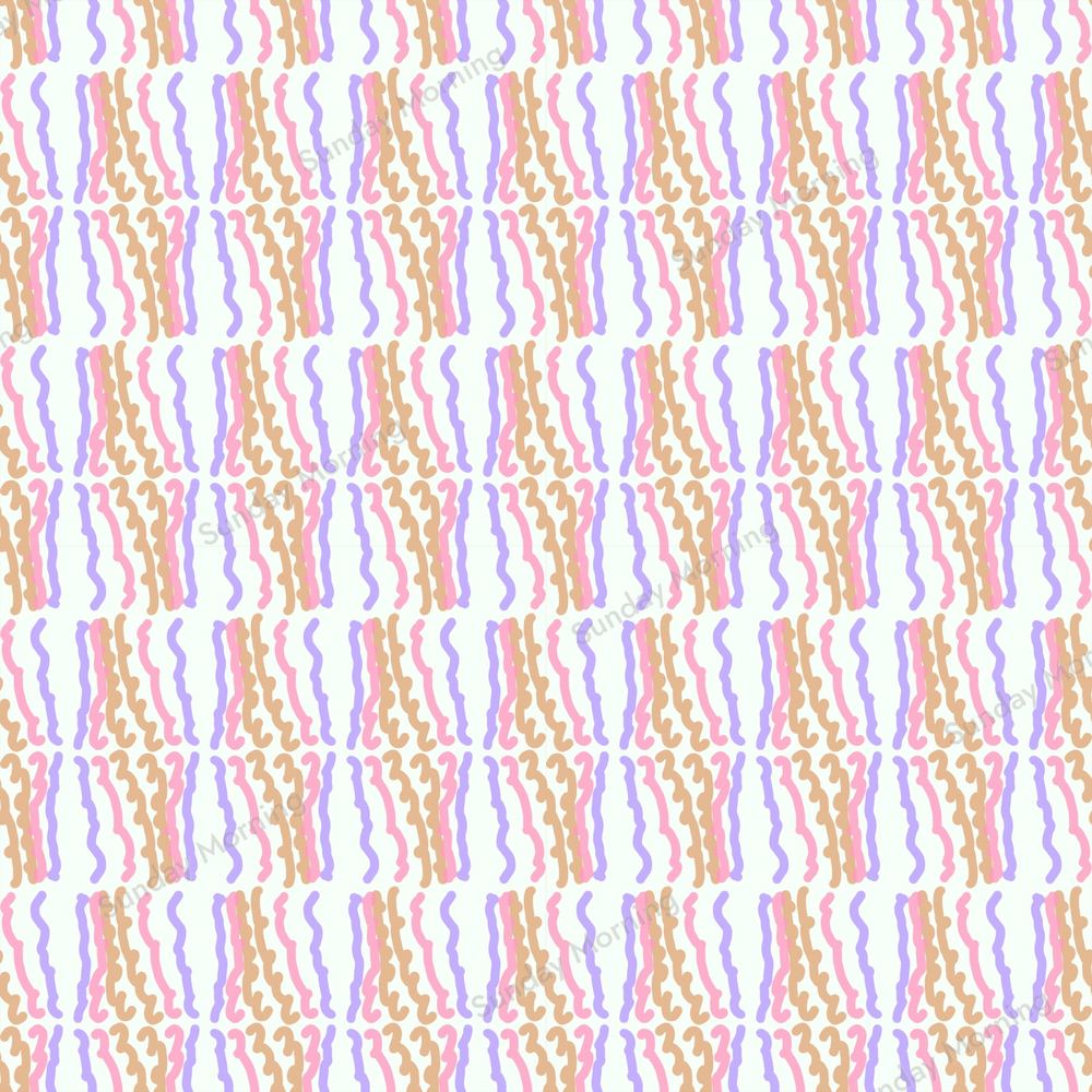Marshmallow Dot, WVR-019, Squiggle Rain By Bea colourway