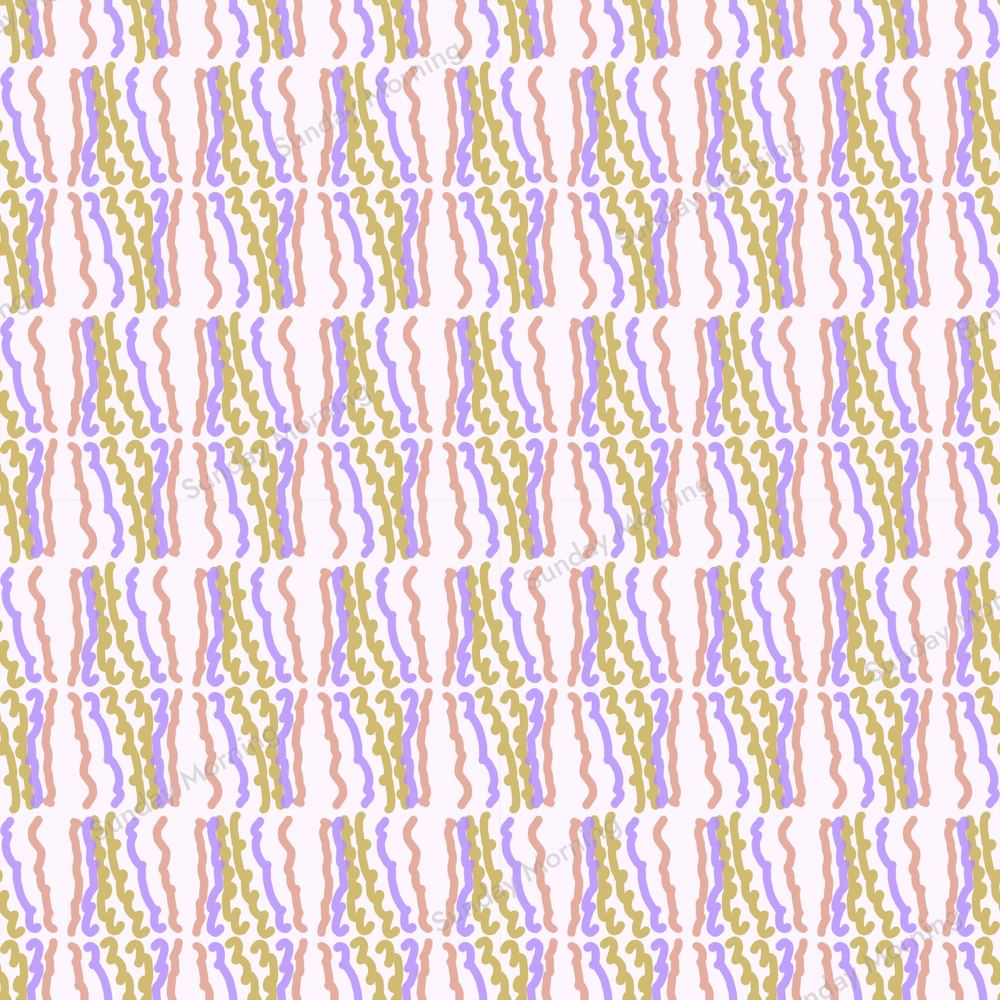 Lilac Hop, WVR-014, Squiggle Rain By Bea colourway