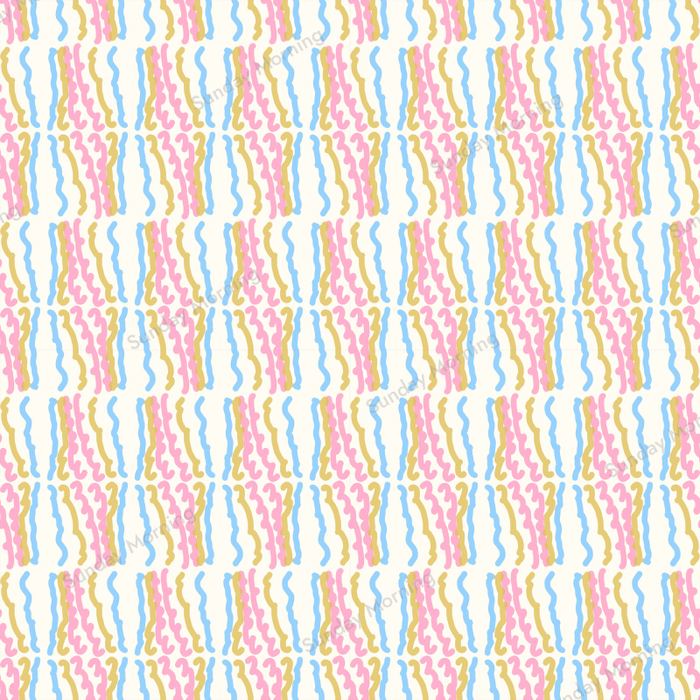 Buttercream Skip, WVR-015, Squiggle Rain By Bea colourway