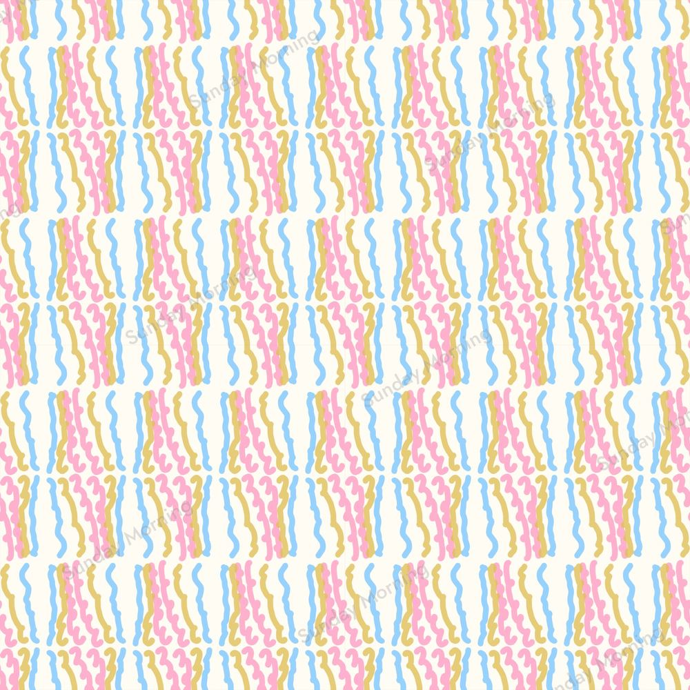 Buttercream Skip, WVR-015, Squiggle Rain By Bea colourway